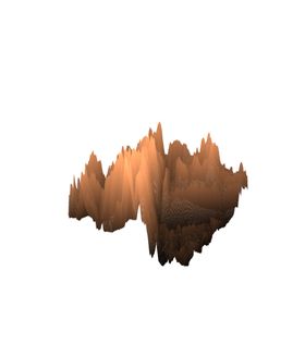 抽象山峰迷雾泼墨梦幻