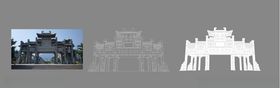 鼎湖山线稿抠图