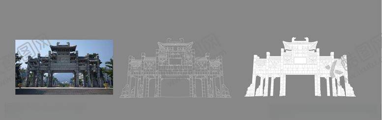 编号：20335310191614486525【酷图网】源文件下载-鼎湖山线稿抠图