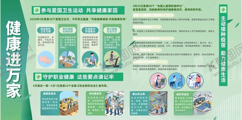 编号：93674804150033142593【酷图网】源文件下载-健康知识宣传栏海报
