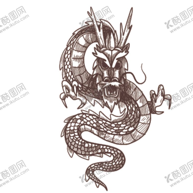 编号：83478310091433225062【酷图网】源文件下载-龙形象设计图案