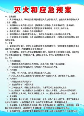 灭火和应急预案