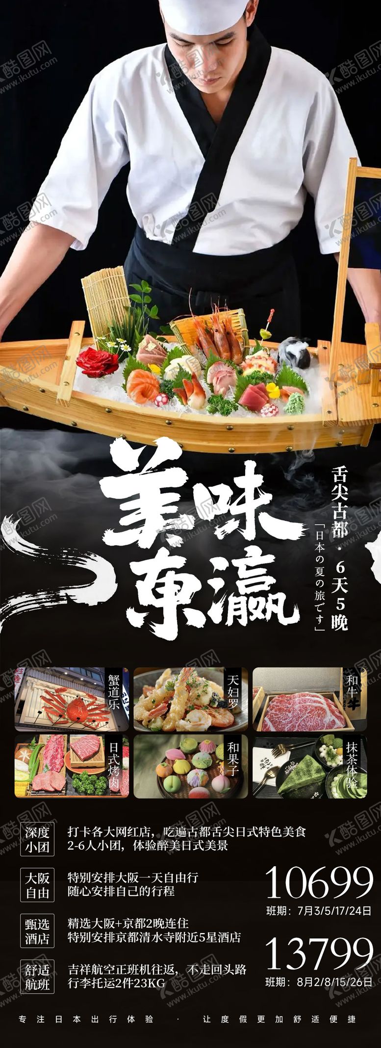 编号：91935604201252362951【酷图网】源文件下载-美味东瀛日本旅游长图海报