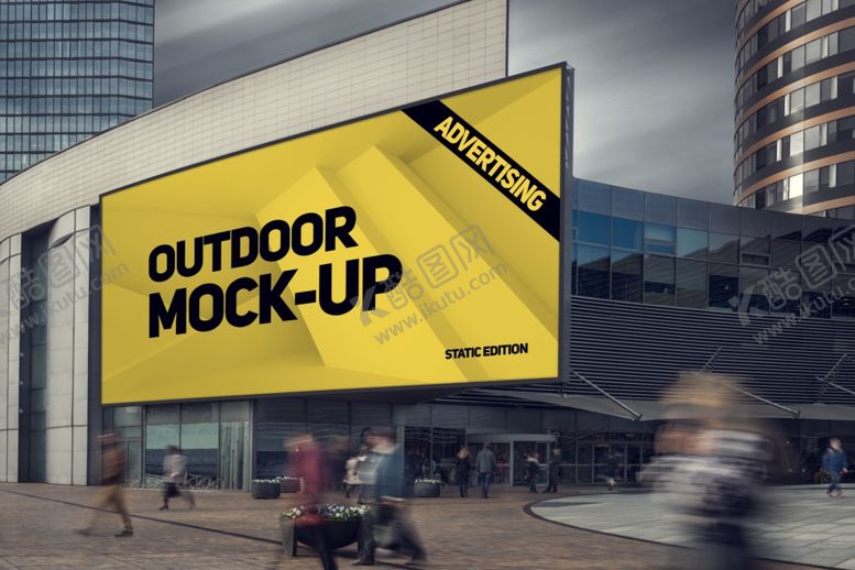 编号：53080409222251309965【酷图网】源文件下载-户外大屏广告展示样机