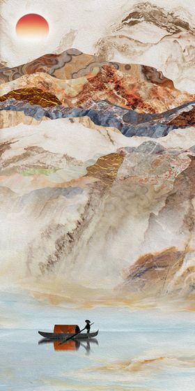 新中式山水画