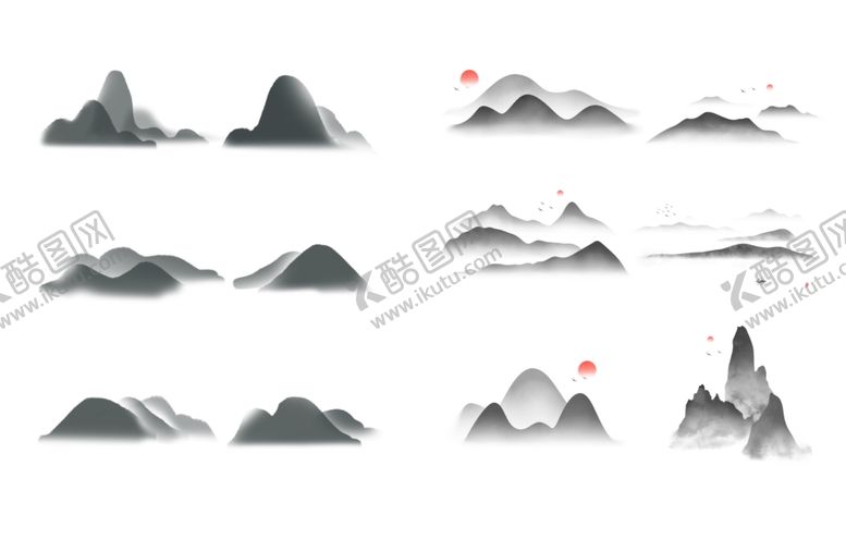 编号：44003609260429129915【酷图网】源文件下载-水墨素材