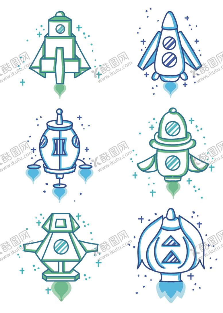 编号：45828810051840161362【酷图网】源文件下载-手绘火箭素材火箭火箭素材