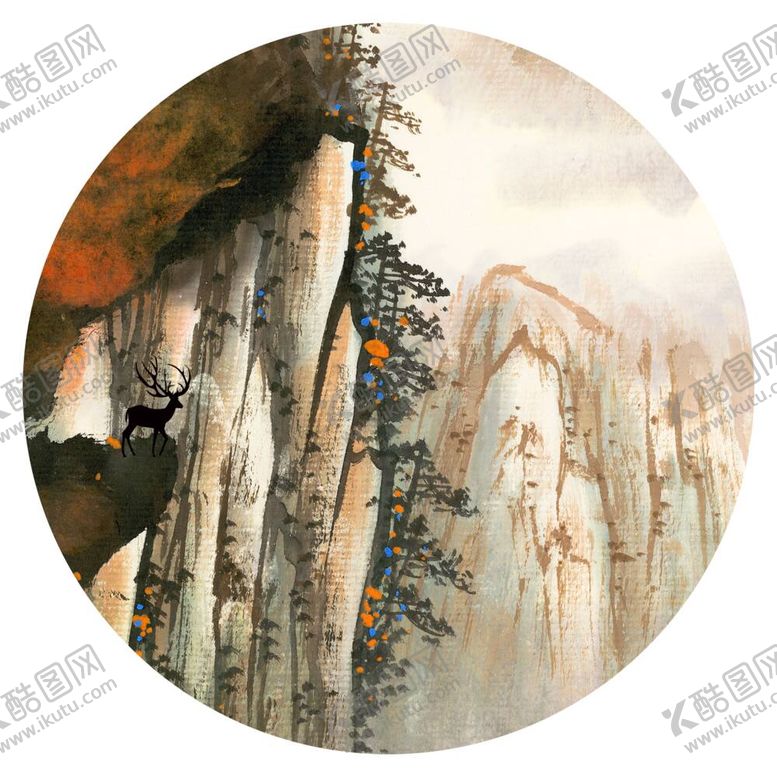 编号：85258812050822478373【酷图网】源文件下载-中式山水装饰画