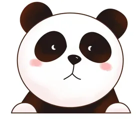 手绘动物考拉马各种狗