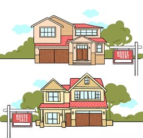 房屋建筑Ai矢量图建筑物居住场所