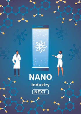 化学研究实验插画