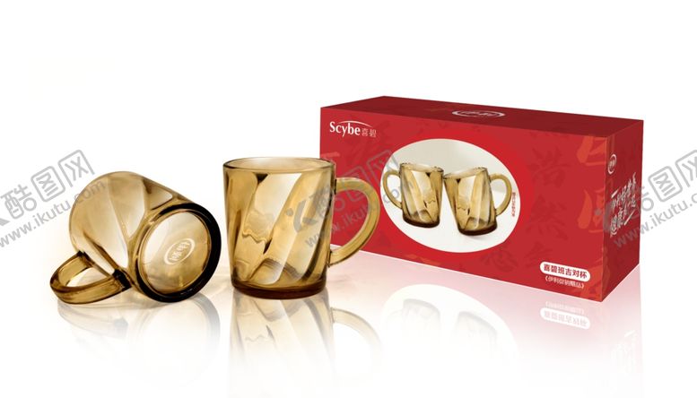 编号：64885509271459146380【酷图网】源文件下载-伊利双节赠品喜碧班吉对杯