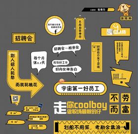 招聘异形拍照合影板