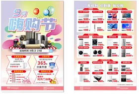 购物节促销海报展示