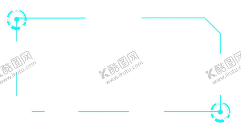编号：39429202131809127066【酷图网】源文件下载-现代 蓝色 圆环 科技 边框