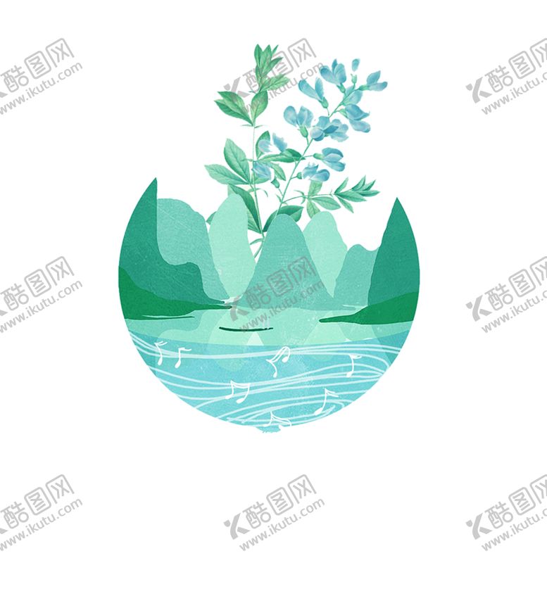 编号：42689510080256429208【酷图网】源文件下载-清新绿山