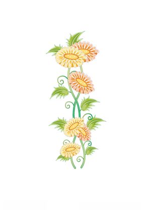 鲜花印花