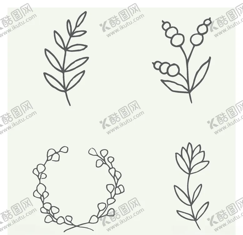 编号：39481906250626183389【酷图网】源文件下载-手绘植物