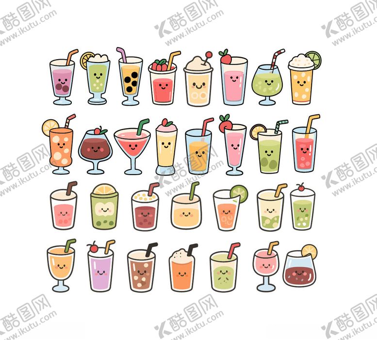 编号：85068109250747293545【酷图网】源文件下载-卡通矢量饮品
