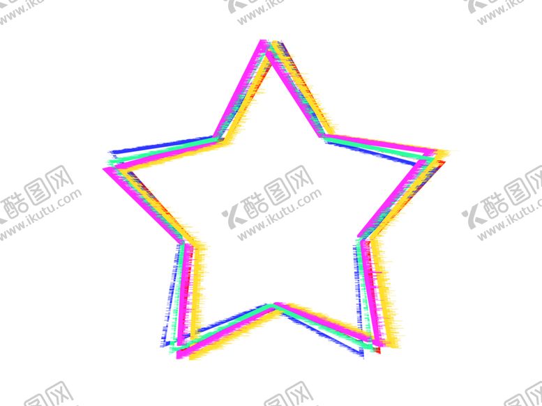 编号：43395601130758215481【酷图网】源文件下载-五角星故障风