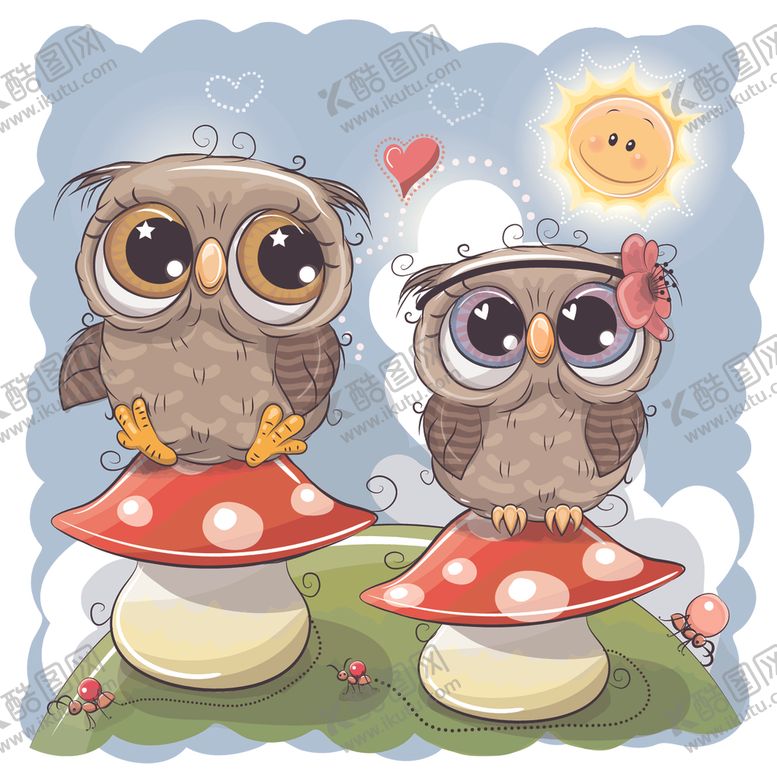 编号：96839509260311201880【酷图网】源文件下载-卡通猫头鹰