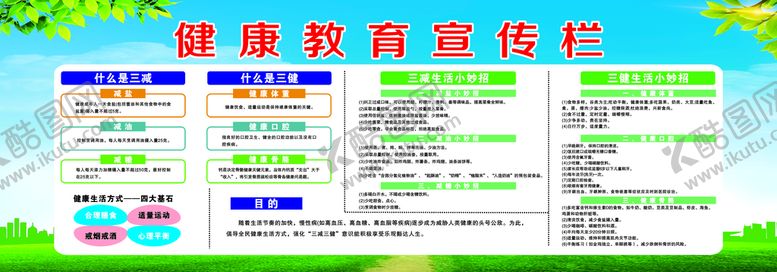 编号：34695012211709309905【酷图网】源文件下载-健康宣传栏