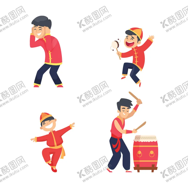 编号：26731009250727102035【酷图网】源文件下载-新年人物素材