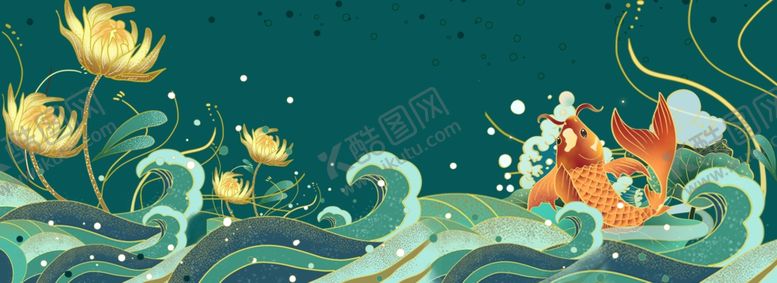 编号：93497409200503115063【酷图网】源文件下载-国潮背景