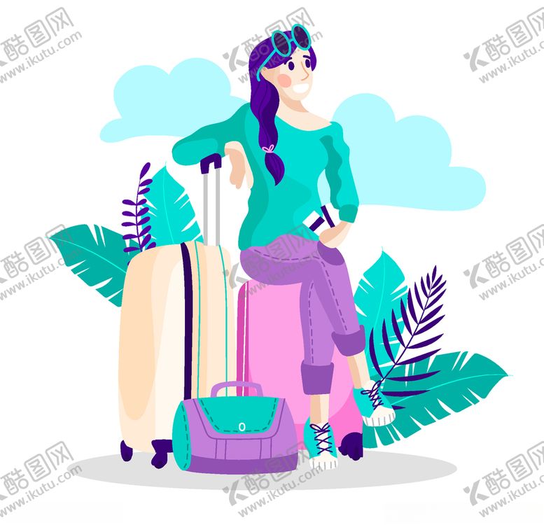 编号：59560610242103585000【酷图网】源文件下载-旅客游客
