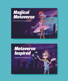 多样卡通人物场景插画图片