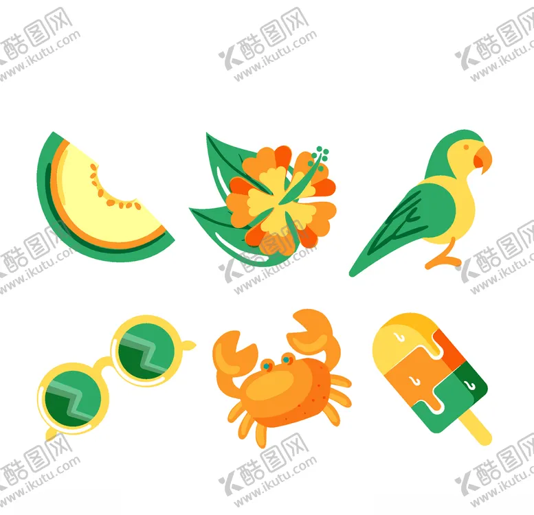 编号：24079509280548186025【酷图网】源文件下载-夏日元素