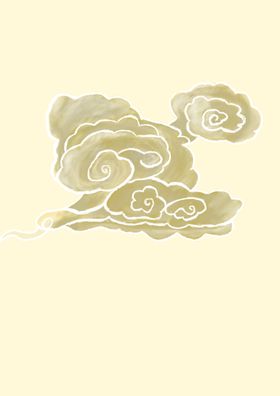祥云手绘卡通
