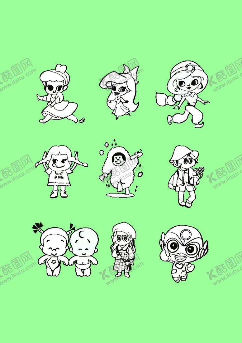编号：88477301170153322523【酷图网】源文件下载-简笔画卡通画