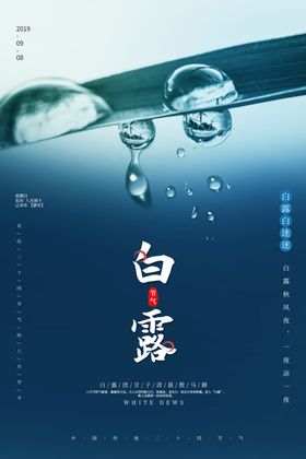 白露清新海报