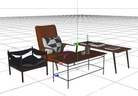 C4D模型椅子