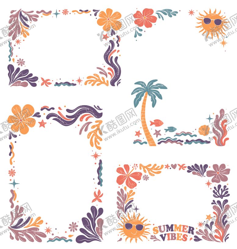 编号：23043404042311021859【酷图网】源文件下载-夏日边框背景