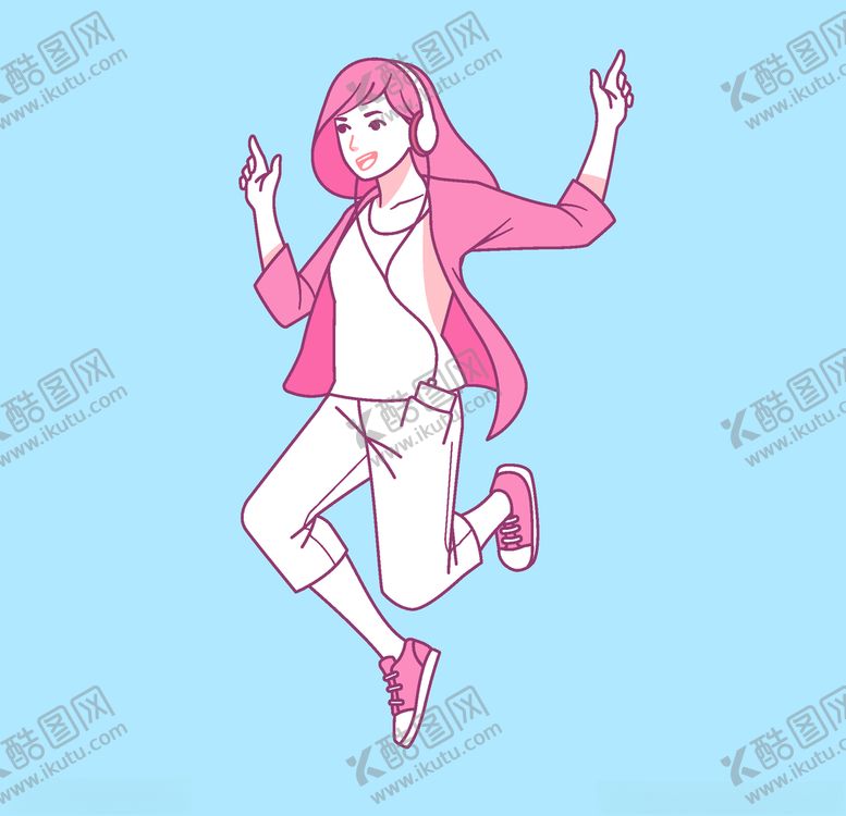 编号：86860710291344209952【酷图网】源文件下载-小清新人物男女插画