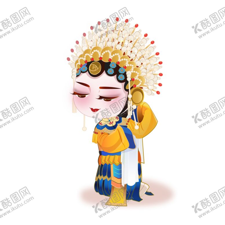 编号：91393804101243391172【酷图网】源文件下载-国潮人物手绘