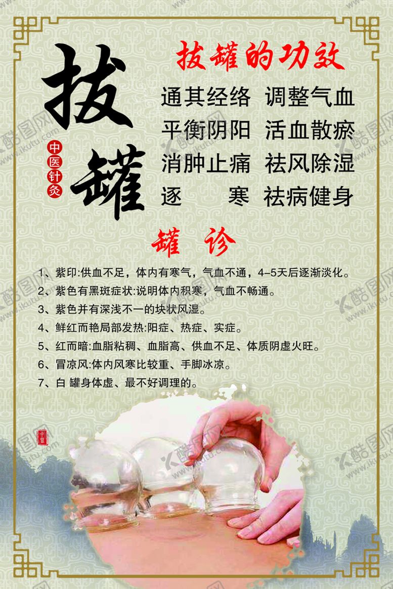 编号：98652409152116347120【酷图网】源文件下载-拔罐的功效
