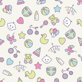 动植物无缝花纹