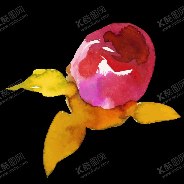 编号：65414309251451325273【酷图网】源文件下载-水彩花朵装饰图案