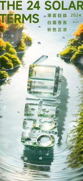 白露节气海报