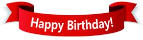 生日快乐红丝带