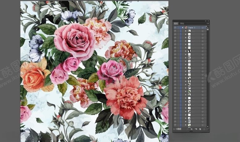 编号：17165610020802519398【酷图网】源文件下载-唯美热带雨林风格红花绿叶无限回