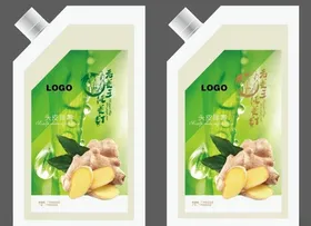 头浴展板头皮排毒洗发海报