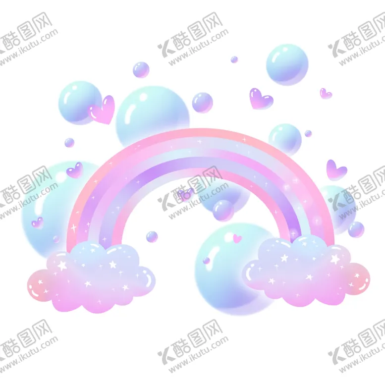 编号：70481502202229038575【酷图网】源文件下载-卡通彩虹