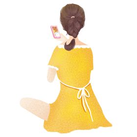 手绘女孩