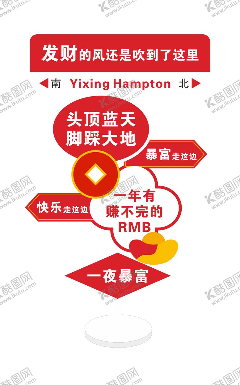 编号：55066203051403542493【酷图网】源文件下载-网红打卡路牌
