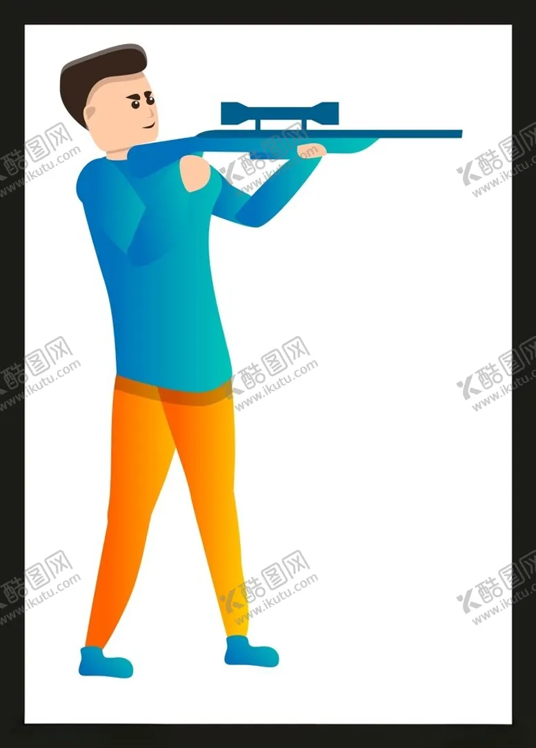 编号：47577102061047366663【酷图网】源文件下载-运动射击人物