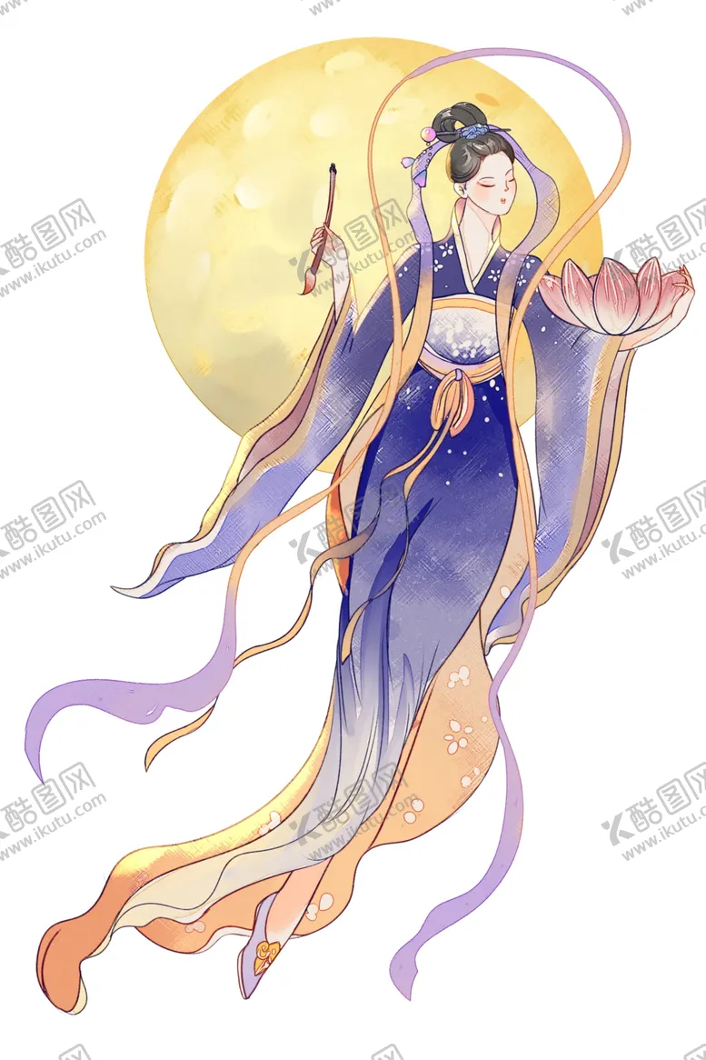 编号：36282612221743053041【酷图网】源文件下载-中秋节国潮嫦娥